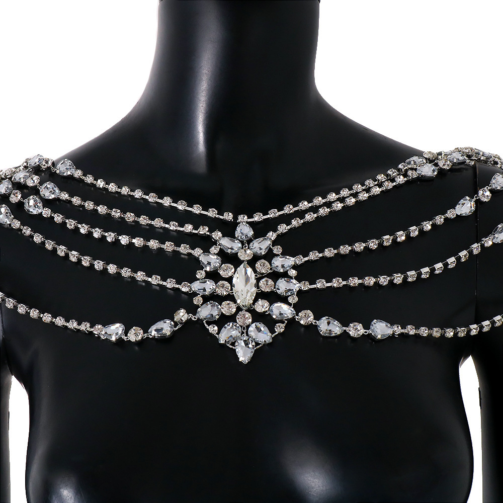 Boho kryształowy ślubny łańcus – Body Jewelry Necklace recenzja i cena